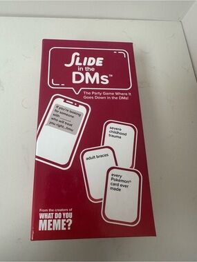 Slide in the DMs Party Card Game - What Do You Meme Brand